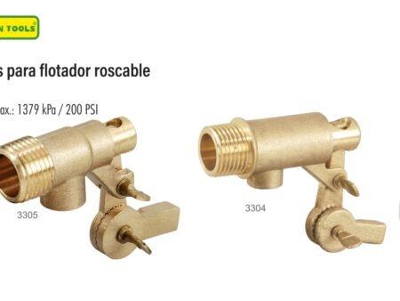 Valvulas para flotador roscable
