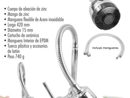Monomando para fregadero
