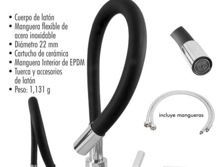 Monomando para fregadero silicón