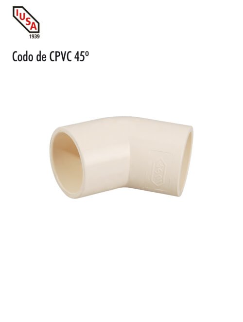 Codo de cpvc 45º