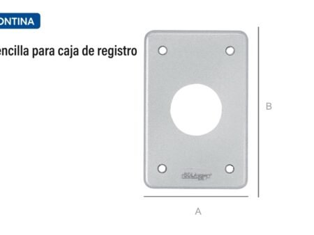 Tapa sencilla para caja de registro