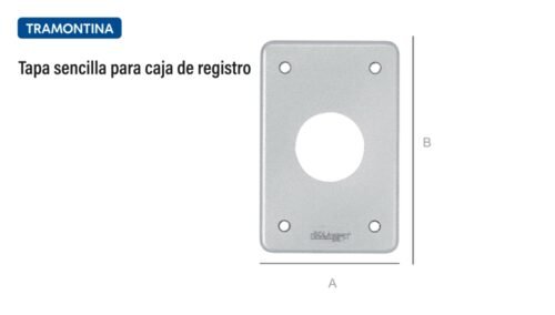 Tapa sencilla para caja de registro