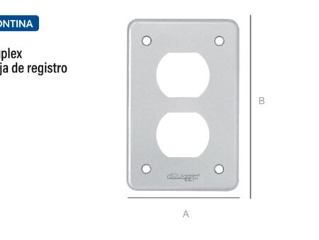 Tapa duplex para caja de registro
