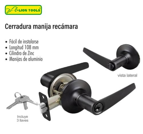 Cerradura manija recámara