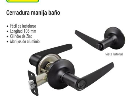 Cerradura manija para baño