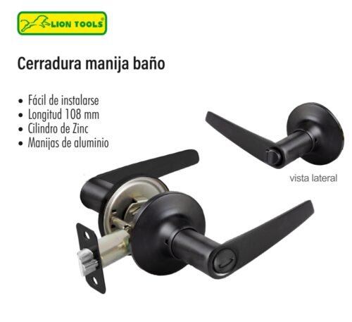 Cerradura manija para baño