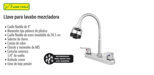 Llave para lavabo mezcladora