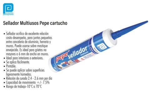 Sellador multiusos pepe cartucho