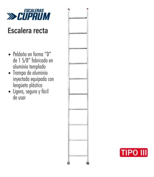 Escalera recta