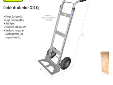 Diablo de aluminio 300 kg