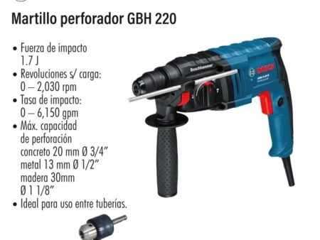 Martillo perforador gbh 220