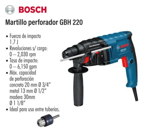 Martillo perforador gbh 220