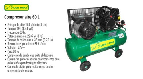 Compresor aire 60 lts