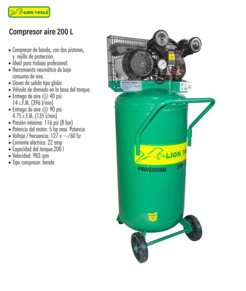 Compresor aire 200 l