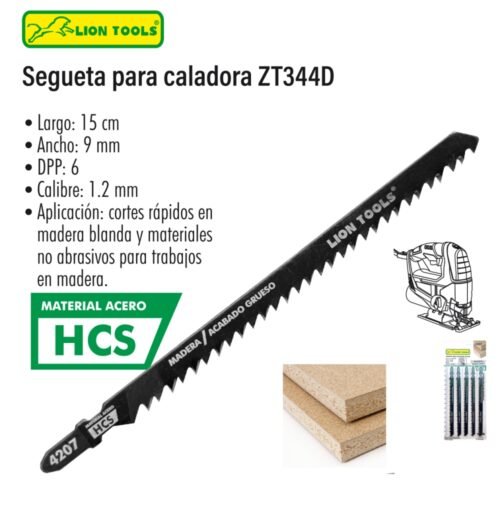 Segueta para caladora zt344d