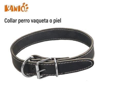 Collar perro vaqueta o piel