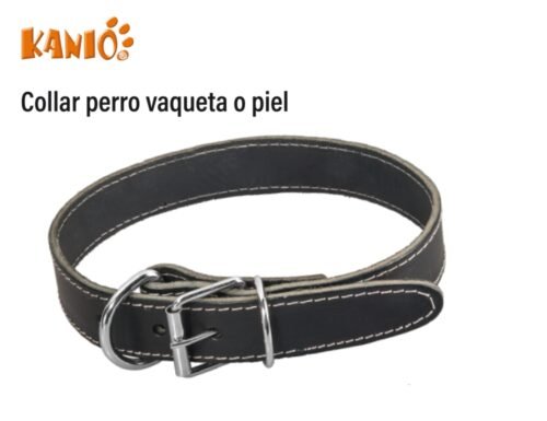 Collar perro vaqueta o piel