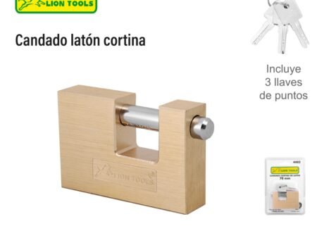 Candado latón cortina