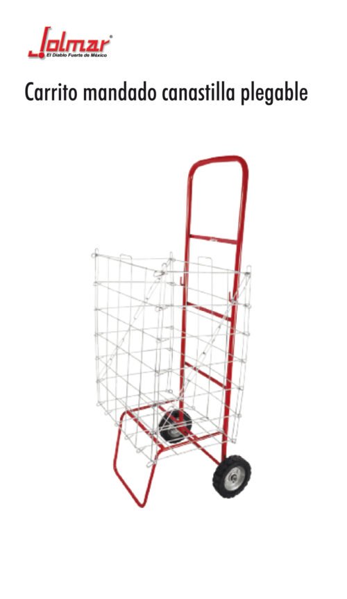 Carrito mandado canastilla plegable