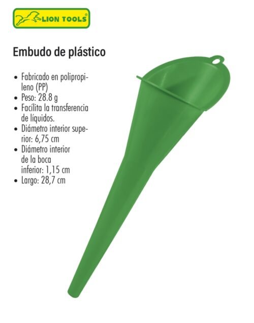 Embudo de plástico