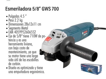 Esmeriladora 5/8" gws 700