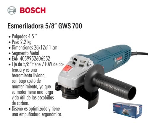 Esmeriladora 5/8" gws 700