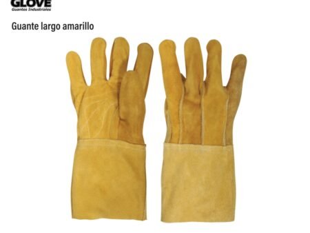 Guante largo amarillo