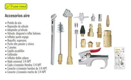 Accesorios aire 18 piezas