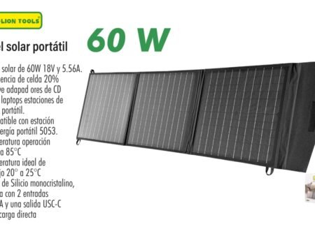 Panel solar portatil 60 w