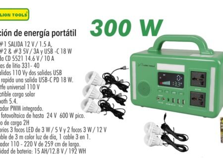Estacion de energía portátil 300 w