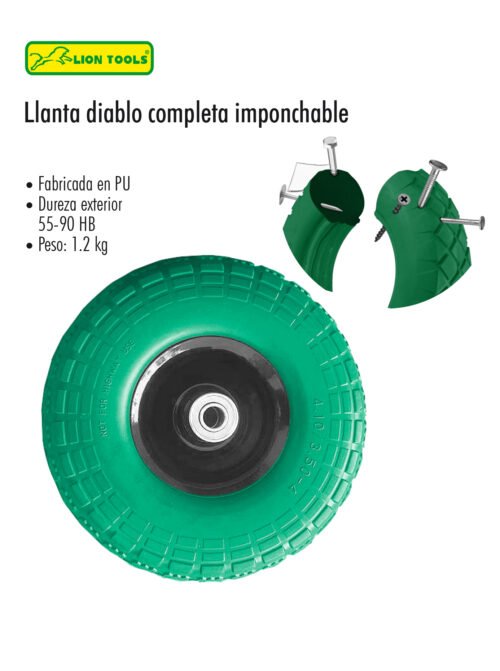 Llanta diablo completa imponchable