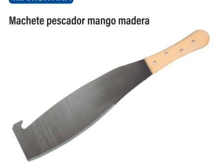 Machete pescador mango madera