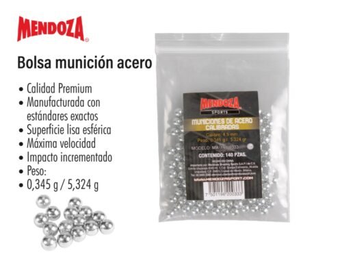 Bolsa municion acero