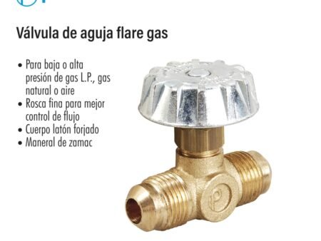 Válvula aguja flare gas