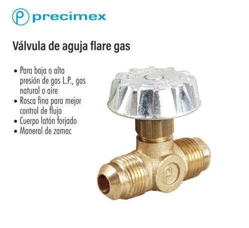Válvula aguja flare gas