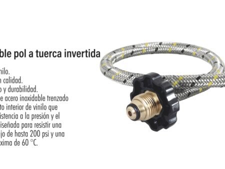 Pigtail flexible pol a tuerca invertida
