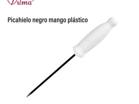 Picahielo negro mango plástico