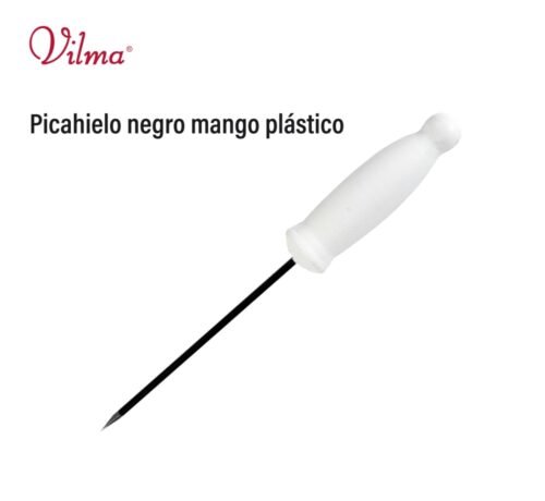 Picahielo negro mango plástico