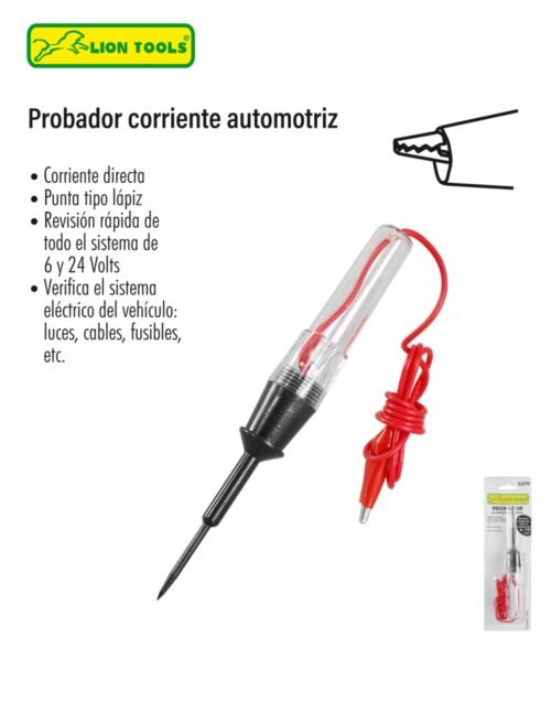 Probador corriente automotriz