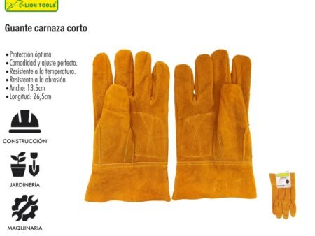 Guante carnaza corto