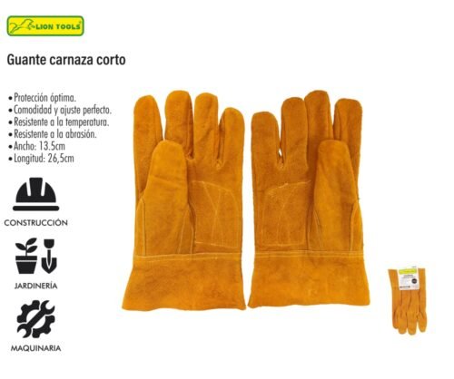 Guante carnaza corto