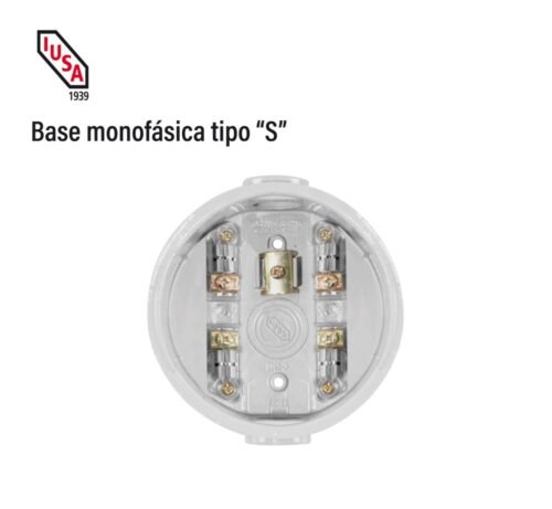 Base monofásica tipo "s"