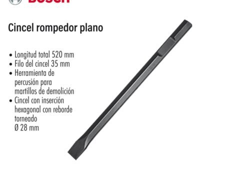 Cincel rompedor plano
