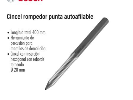 Cincel rompedor punta autoafilable