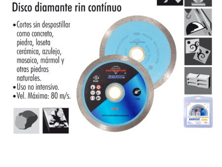 Discos diamante río continuo