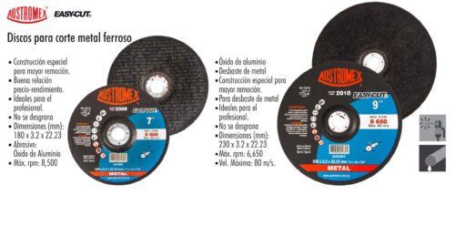 Discos para corte metal