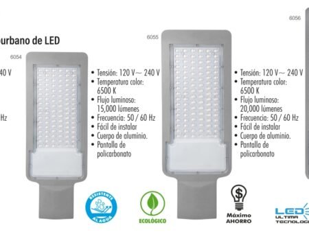 Luminario suburbano de led