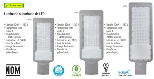 Luminario suburbano de led
