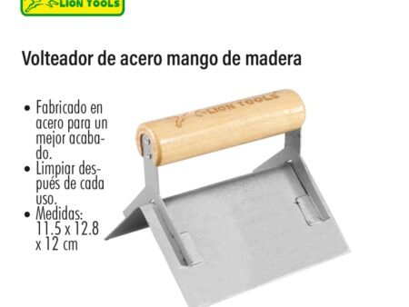 Volteador de acero mango de madera