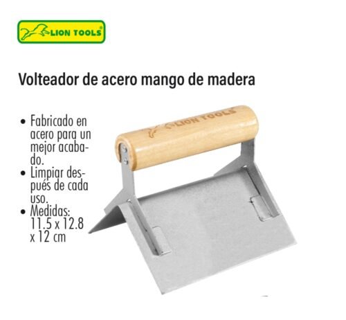 Volteador de acero mango de madera